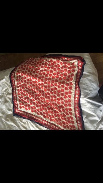 Foulard cache cache bleu blanc rouge