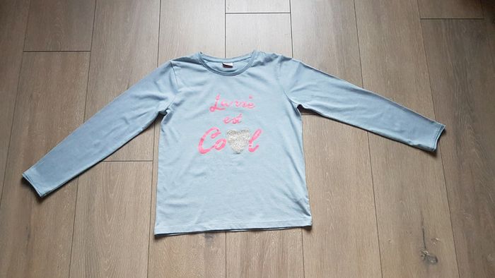 Maillot manche longue bleu. 12 ans fille. Marque Tape à l'oeil