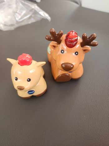 Tut tut bolides animaux caramel renne de Noël papa bébé voiture
