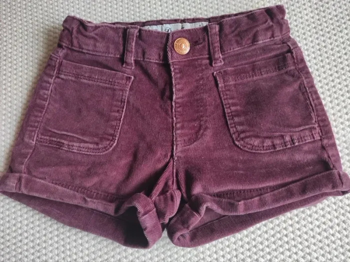 Short velours fille