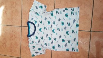 T shirt été garçon 14 ans blanc et vert Kiabi