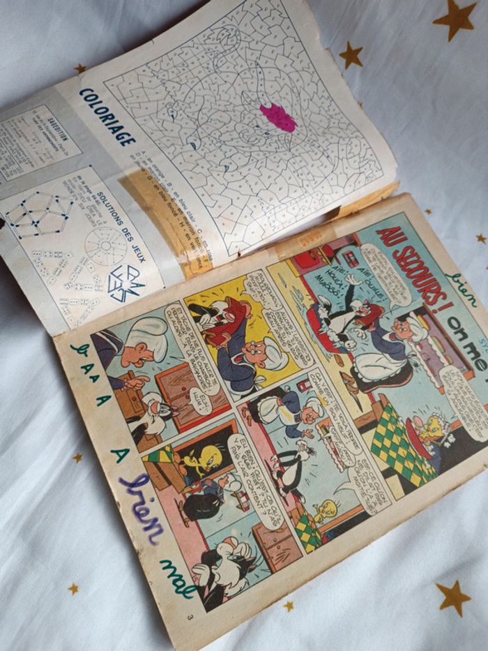 Magazine 1 culture bd titi géant Grosminet Looney Tunes toons sylvestre mensuel 1974 revue - photo numéro 12