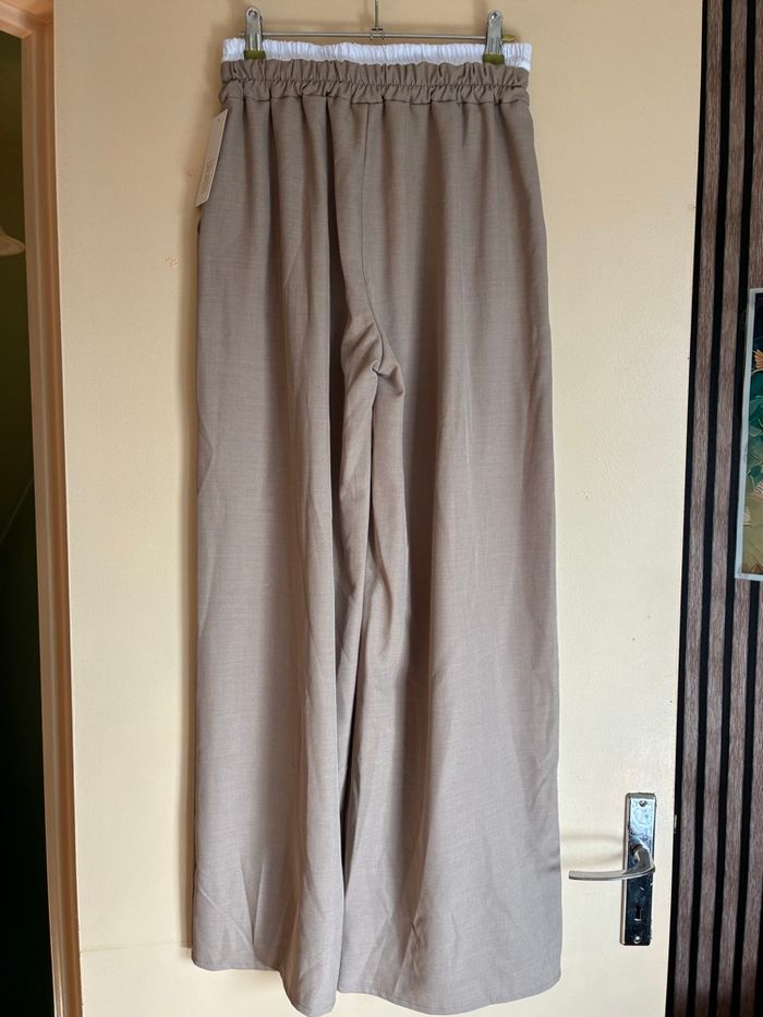 Pantalon fluide beige - photo numéro 2