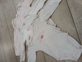 Lot de 3 bodies manches longues taille 18 mois