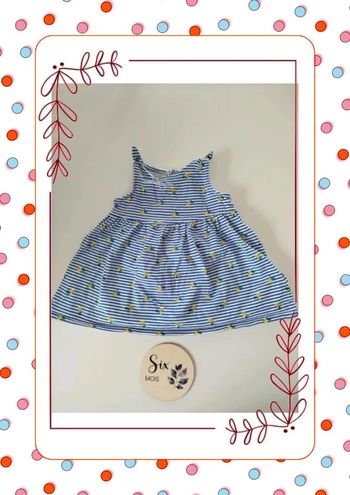 Robe a rayures 6 mois