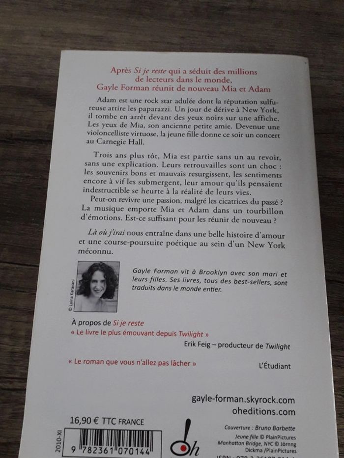 La ou j'irais Gayle Forman - photo numéro 2