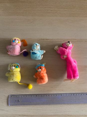 Jouet peluches pince doigt figurine Popples bisounours carebears