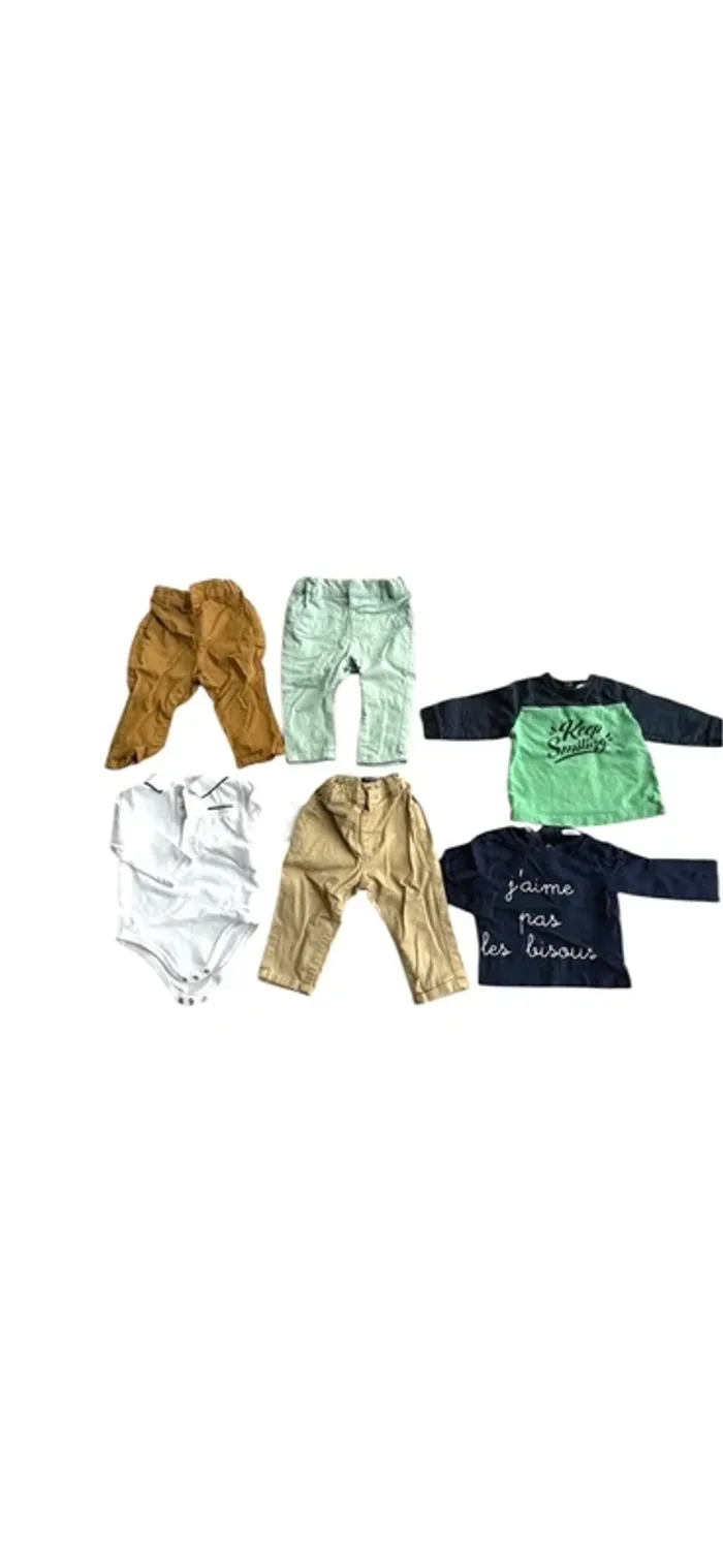 Lot vêtements bébé garçon 9 mois - photo numéro 3