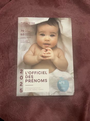 Livre officiel des prénoms 2025