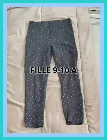 gegging gris motifs étoiles TEX fille 9 à 10 ans  7520429659