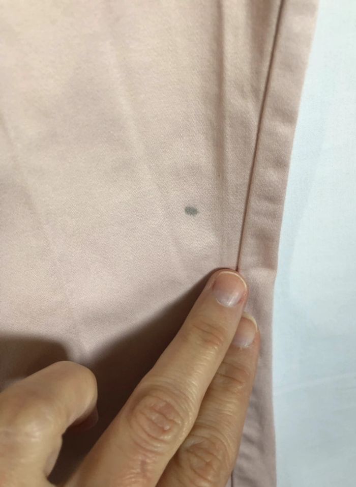 Pantalon de ville rose pâle satiné H&M bon état taille 48 - photo numéro 9