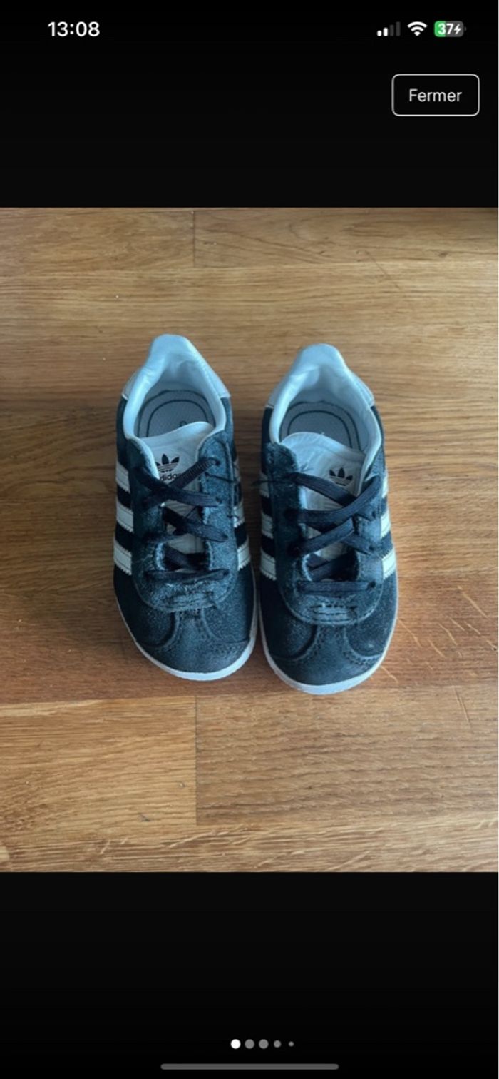 Basket adidas gazelle noir taille 23 - photo numéro 6