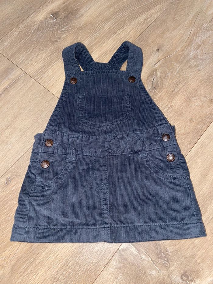 Robe salopette velours côtelé 1 mois 🍁