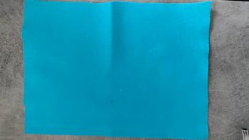 Lot de 4 feuilles de feutrine bleue turquoise