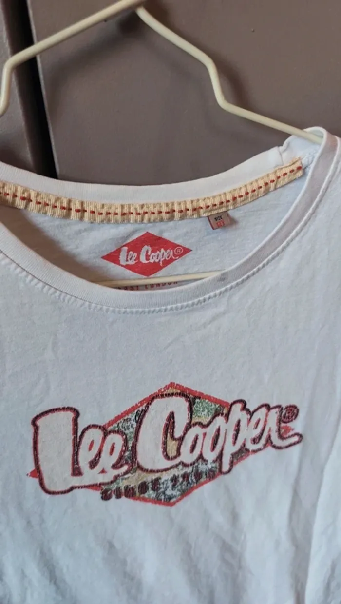 T-shirt blanc Lee Cooper 12 ans - photo numéro 2