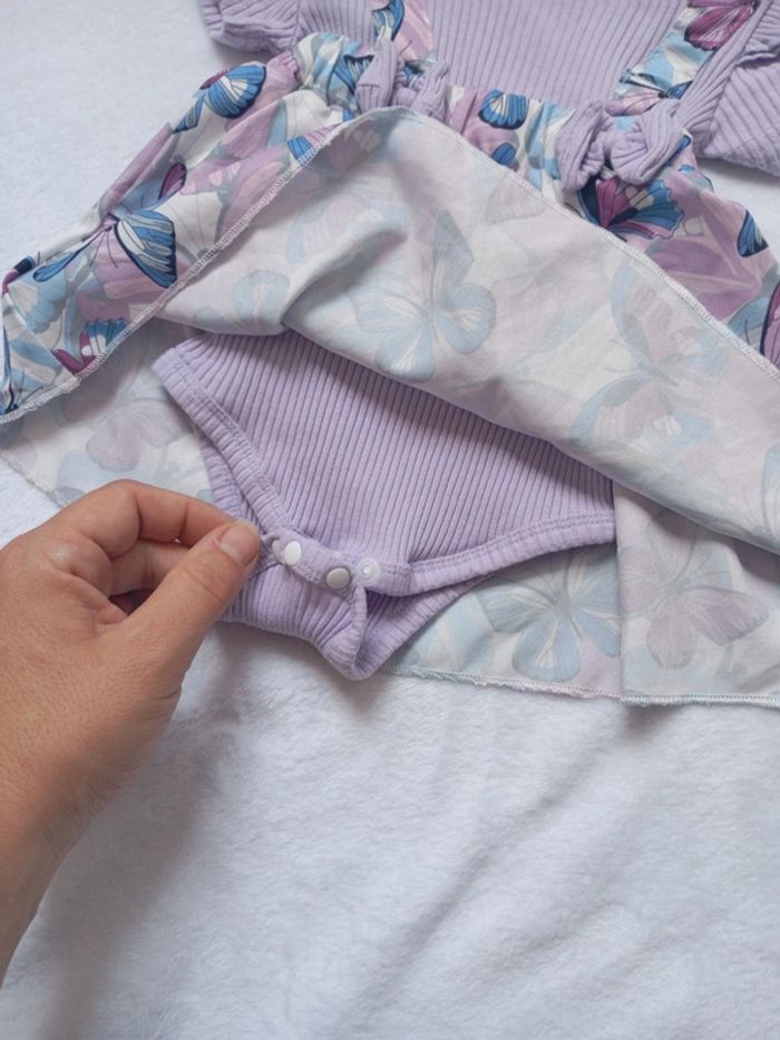 Robe barboteuse 6 mois shein avec son bandeau - photo numéro 3