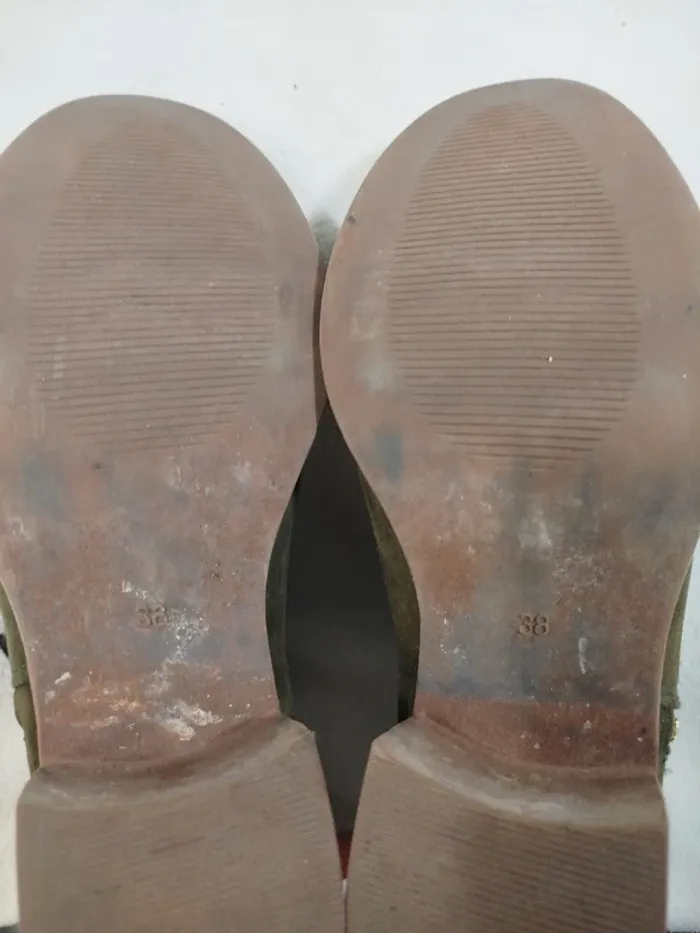 Bottines vertes kaki à talon In Extenso - photo numéro 6