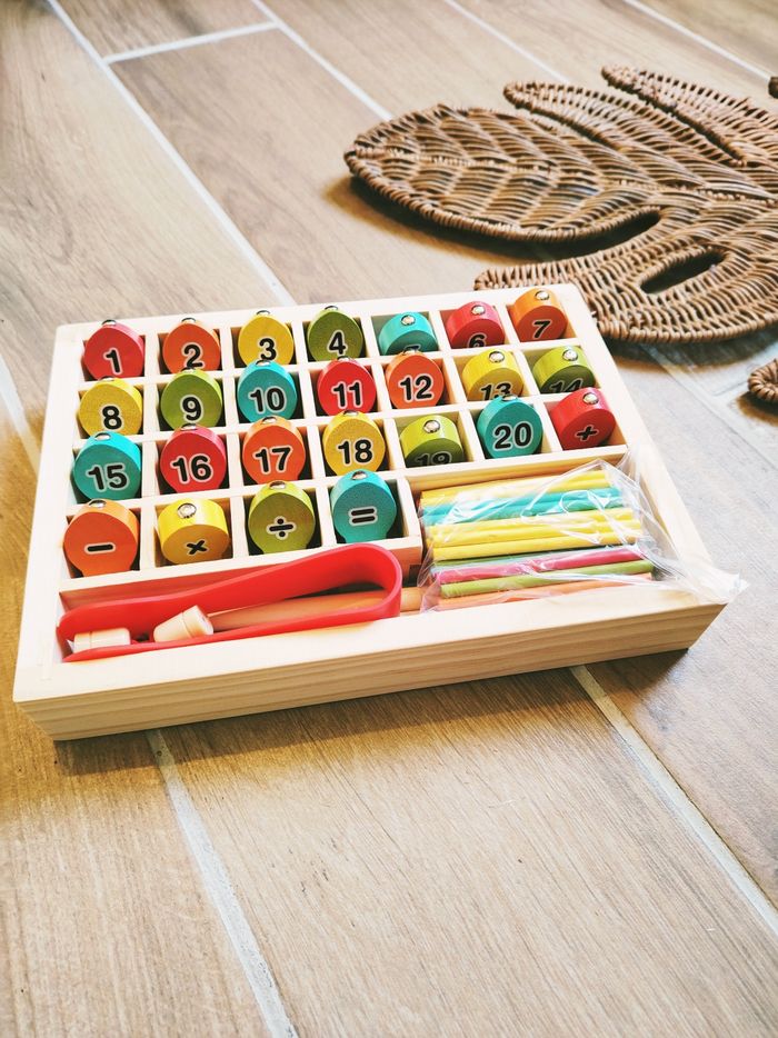 🐟 Pêche à la ligne magnétique en bois 4 en 1 évolutif  j'apprends à compter - photo numéro 6