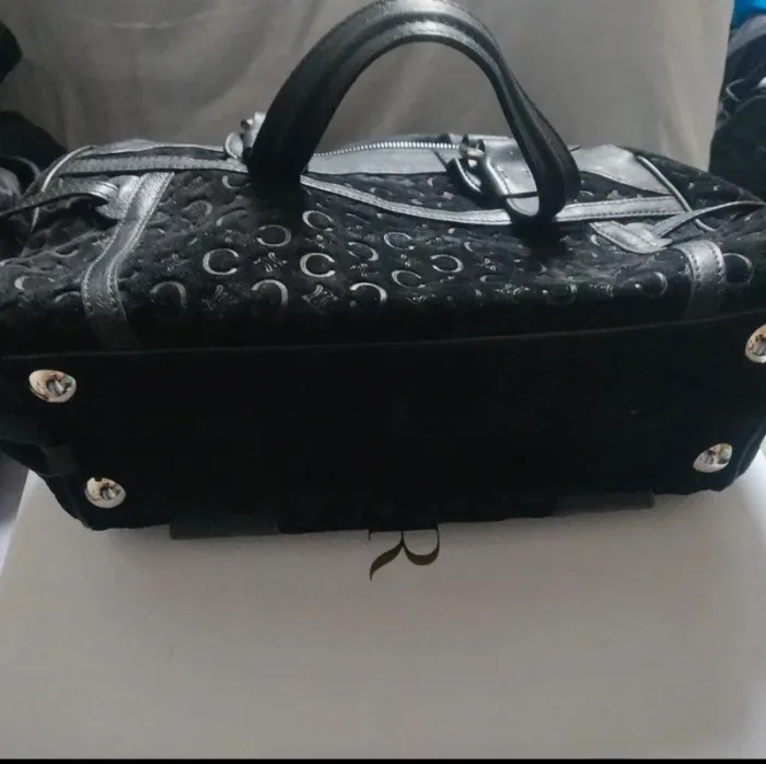 Sac Celine en cuir et velours - photo numéro 8