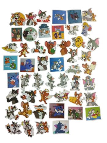 Set 50 stickers autocollants Tom et Jerry