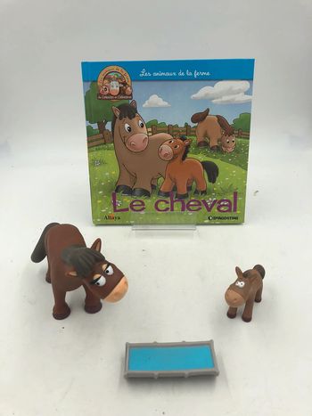 Livre + figurines Altaya les animaux de la ferme N•3 le cheval