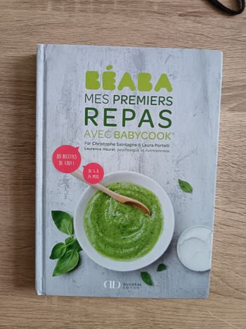 Livre beaba mes premiers repas avec baby cook