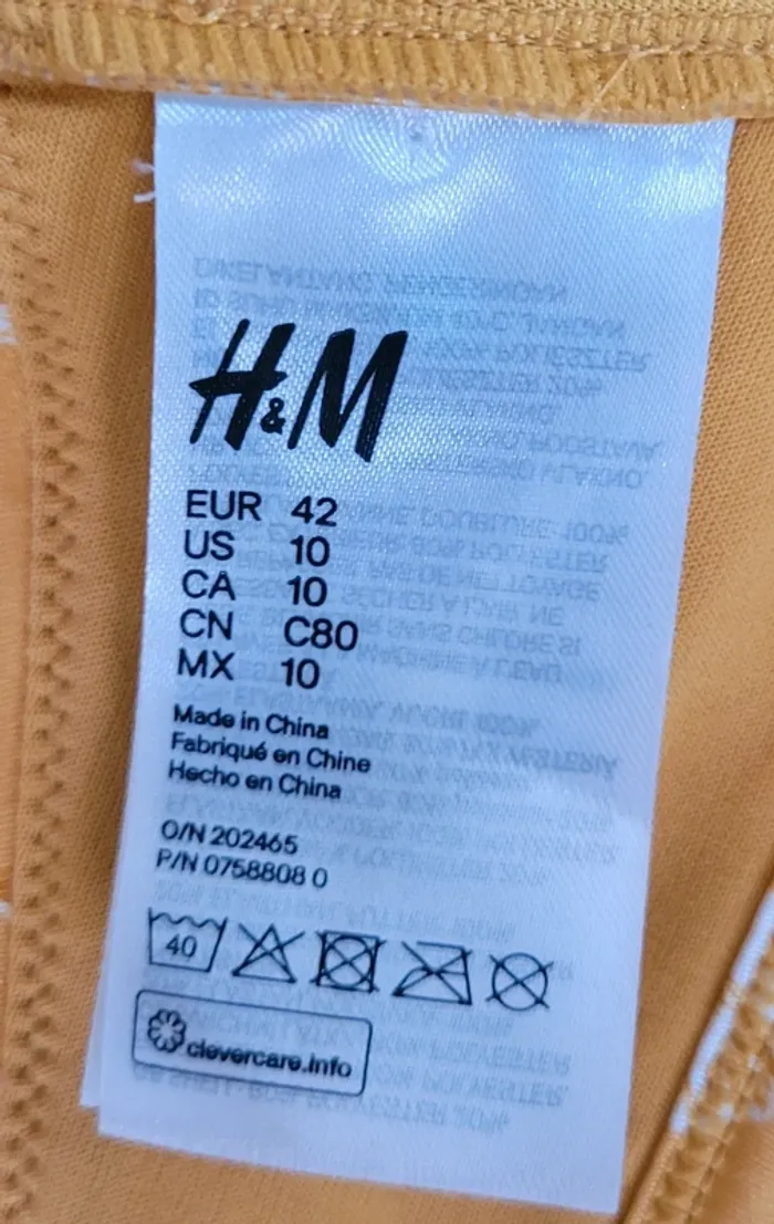 Haut maillot de bain/Bikini - H&M - Jaune à fleurs - photo numéro 3