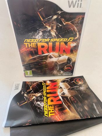 Notice + jaquette Need for speed wii ( sans jeu)
