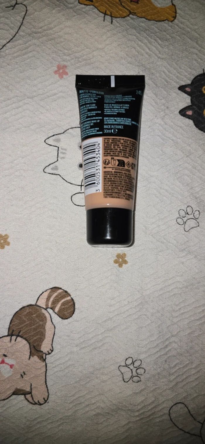 Fond de teint fit me matte + poreless gemey maybelline 245 - photo numéro 2