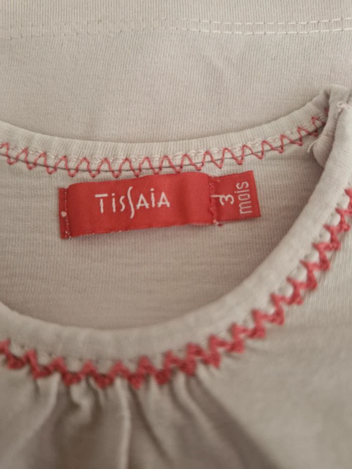 T-shirt manches longues bébé 3 mois Tissaia Coton - photo numéro 5