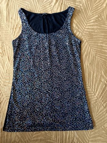Haut noir sequins