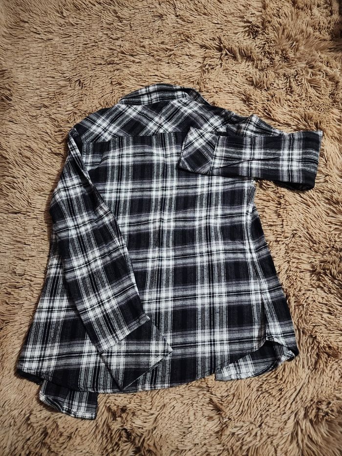 Chemise à carreaux noire - photo numéro 2