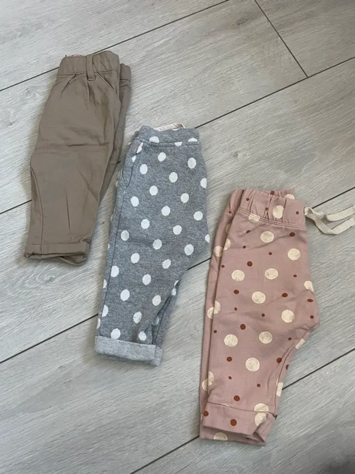 Lot de 3 pantalons 6 mois