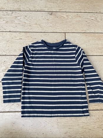 Teeshirt manches longues rayures 5 ans