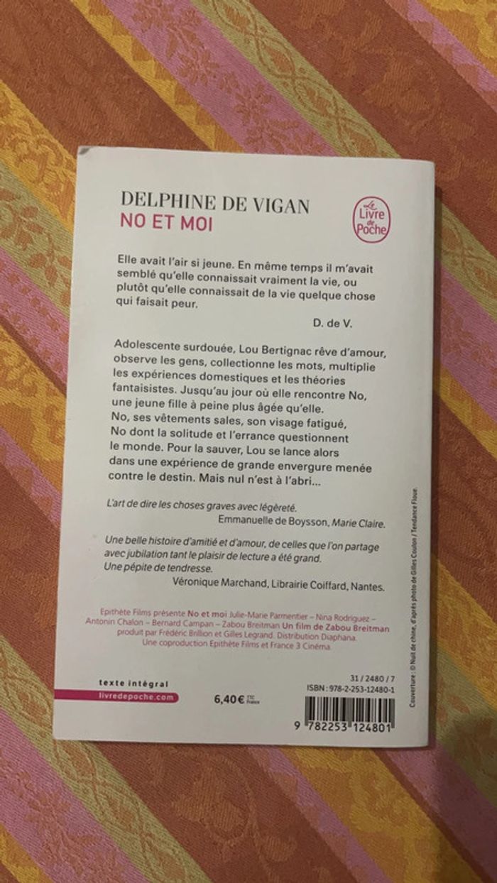 Livre No et moi - Delphine de Vigan - photo numéro 2