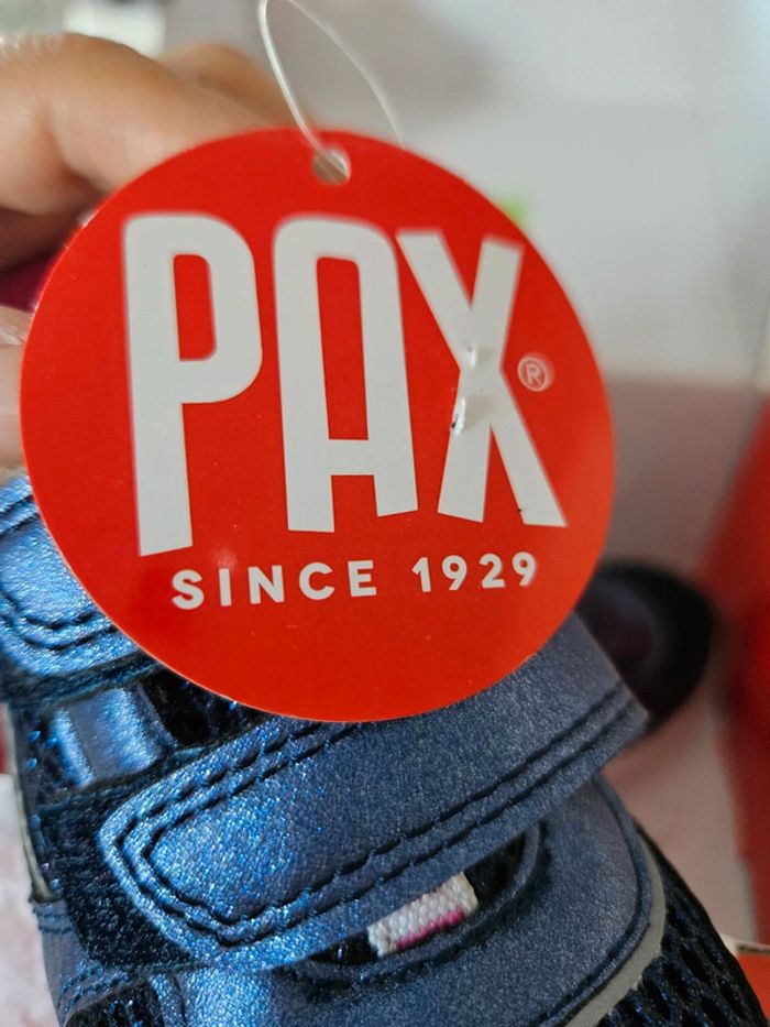 Sneakers fille  bleu pailleté taille 24 neufs Pax since 1929 #lora11chaussures - photo numéro 6