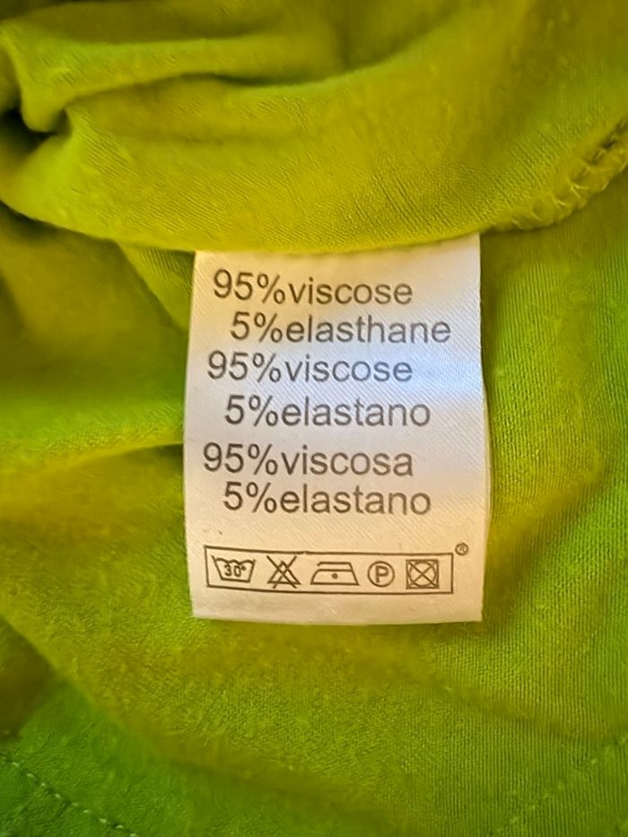 Tunique bretelles larges Cool – Taille M – Vert pomme – TBE - photo numéro 4