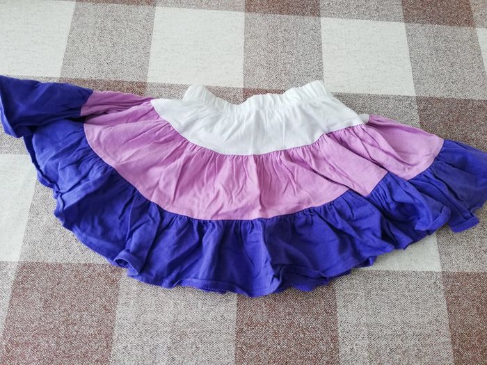 Jupe à volants tricolore kidkanai 24 mois - photo numéro 3