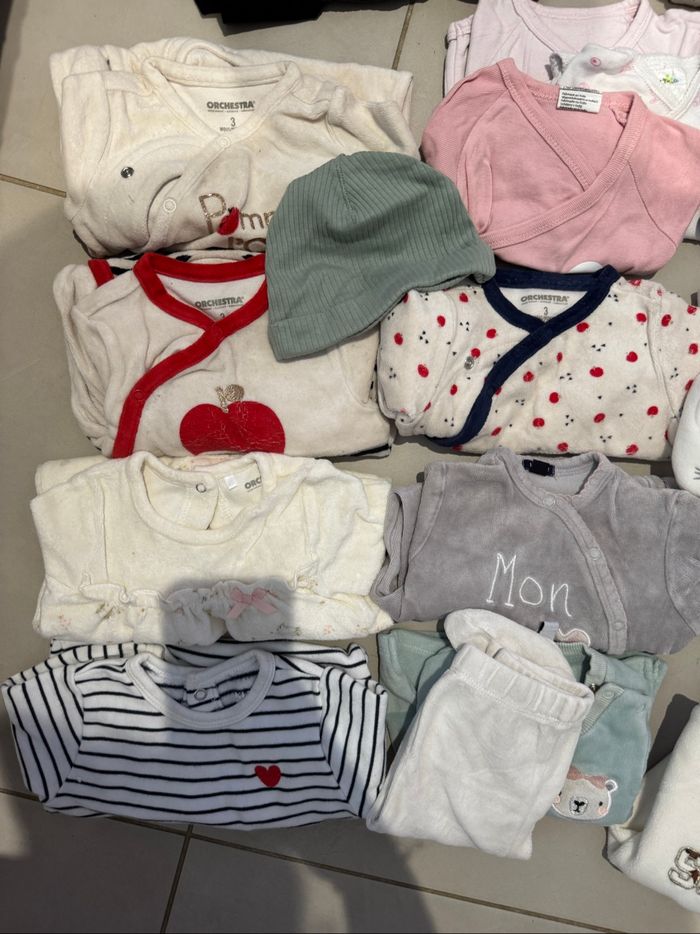 Lot vêtements bébé fille - Taille 3 mois - photo numéro 2