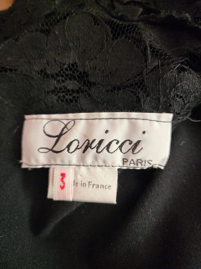 🌸Robe noire Dentelle Loricci Taille 40🌸 - photo numéro 7