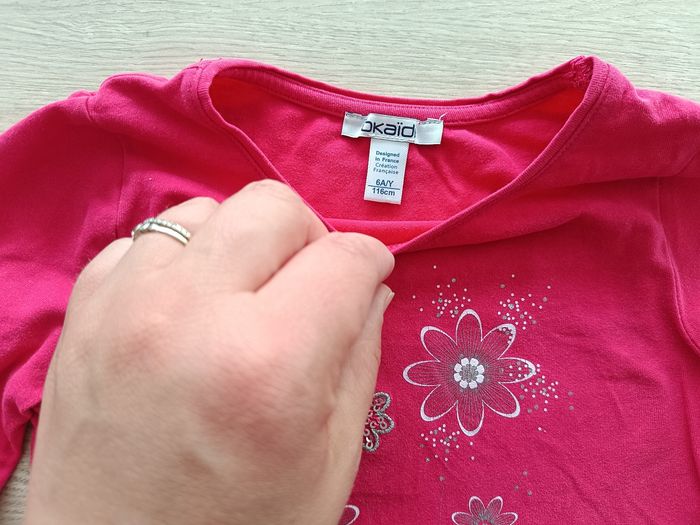 T-shirt manches longues fille Okaïdi 6ans - photo numéro 2