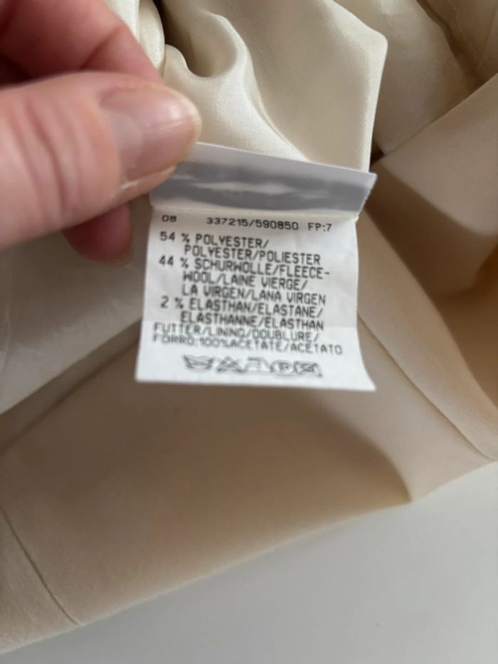 Robe droite beige avec laine T38 - photo numéro 7