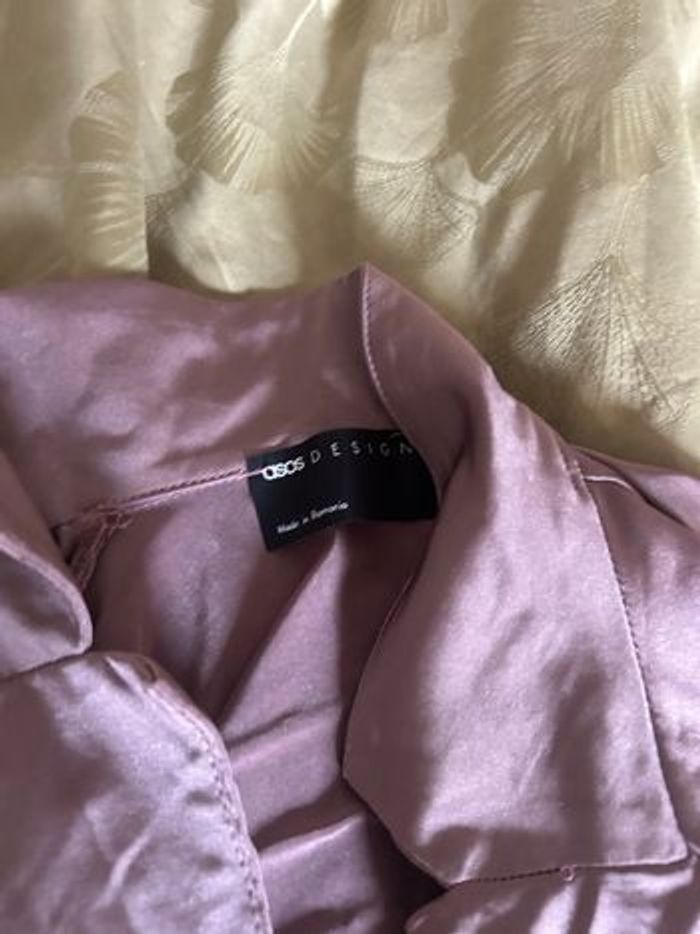Veste de tailleur en satin croisé Asos taille S - photo numéro 6