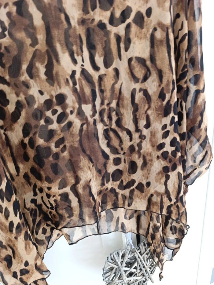 Blouse voile léopard - photo numéro 3