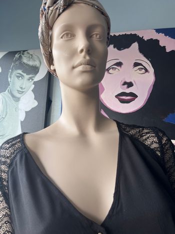 Tunique noir manches dentelle marque nafnaf naf naf taille 44 neuf etiquette cadeau boho boheme chic