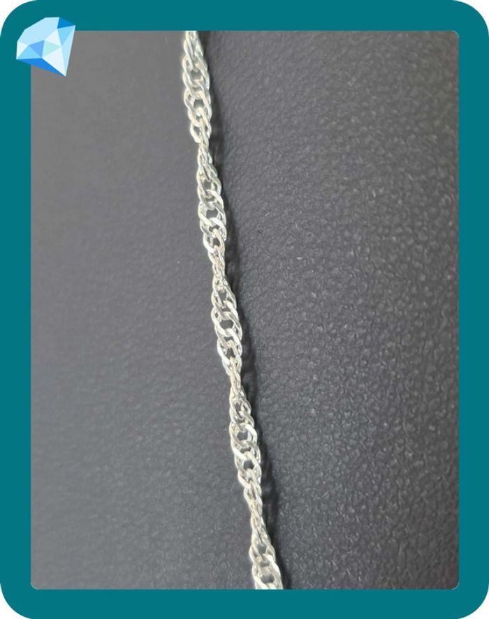 Collier maille Torsadé 1,6mm 45cm - photo numéro 4