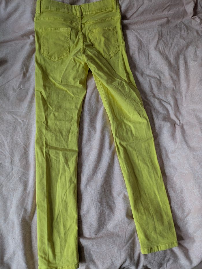 Jean slim neuf jaune taille 9 ans - photo numéro 4