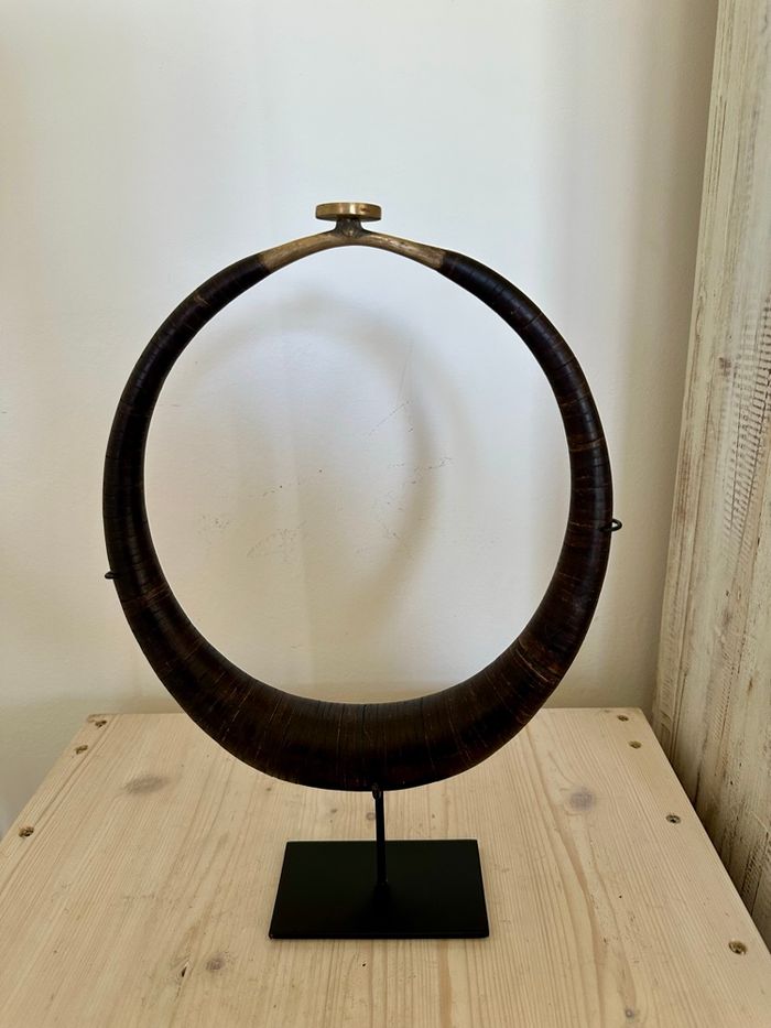 Collier papou traditionnel en Cuir - photo numéro 5