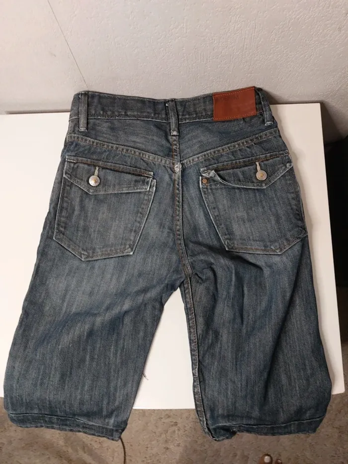 Pantacourts jeans bleu "Denim" - photo numéro 3