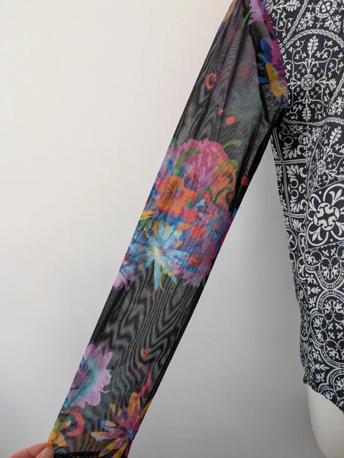 Blouse légère manches longues - Desigual - taille L - photo numéro 3